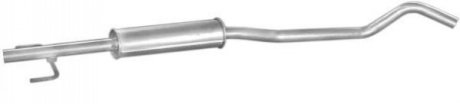 Глушитель алюм. сталь, средн. часть Opel Corsa C 1,2i-16V 09/00 - (17.560) POLMOSTROW 17560 (фото 1)