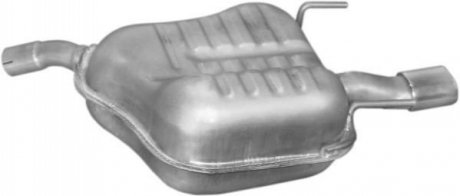 Глушитель (задняя часть) алюминизированная сталь POLMOSTROW 17619 (фото 1)