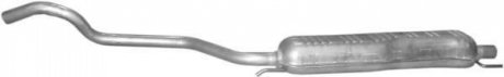 Глушитель алюм. сталь, средн. часть Opel Zafira A 1.6, 1.8, 2.2 (-05) 17.623
