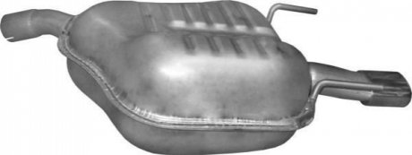 Глушитель (задняя часть) алюминизированная сталь POLMOSTROW 17636 (фото 1)