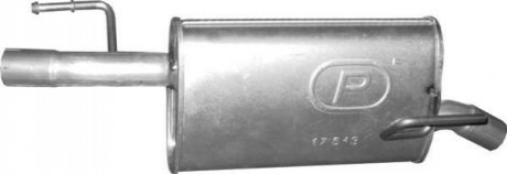 Глушитель (задняя часть) алюминизированная сталь POLMOSTROW 17643 (фото 1)