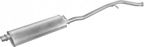 Глушитель, алюм. сталь, середн. часть Peugeot 406 2.0 -16V 99 -03 (19.192) POLMOSTROW 19192 (фото 1)