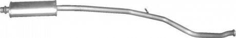 Глушитель алюм. сталь, средн. часть Peugeot 206 1.6i-16V 10/00-10/05 (19.19) Pol 1919