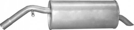 Глушник (задня частина) алюмінієва сталь POLMOSTROW 19216 (фото 1)
