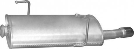 Глушитель (задняя часть) алюминизированная сталь POLMOSTROW 19507 (фото 1)