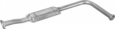 Глушитель, алюм. сталь, середн. часть Renault Clio 1.2i 1.4i kat 90-98 (21.10) P 2110