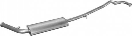 Глушитель алюм. сталь, средн. часть Renault Trafic 1.9D 2.1D (короткий) 94- (21. 21251
