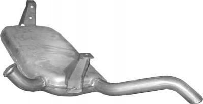 Глушитель (задняя часть) алюминизированная сталь POLMOSTROW 21287 (фото 1)