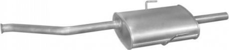 Глушитель алюм. сталь, средн. часть Renault Espace III 2.0 -16V 98-02 (21.523) P 21523