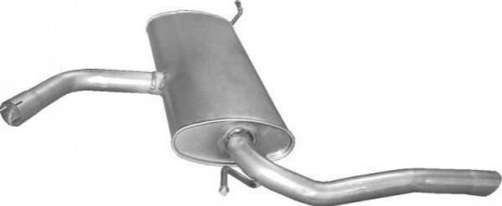 Глушитель (задняя часть) алюминизированная сталь POLMOSTROW 2330 (фото 1)