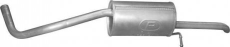 Глушитель (задняя часть) алюминизированная сталь POLMOSTROW 24.13 (фото 1)