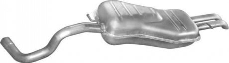 Глушитель (задняя часть) алюминизированная сталь POLMOSTROW 2437 (фото 1)