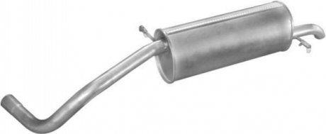 Глушитель (задняя часть) алюминизированная сталь POLMOSTROW 2439 (фото 1)