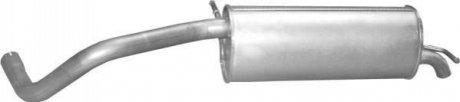 Глушитель (задняя часть) алюминизированная сталь POLMOSTROW 2450 (фото 1)