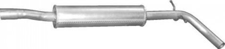 Глушитель алюм. сталь, средн. часть Skoda Roomster 1.4i 16V 05/06-03/10 (24.62) 2462