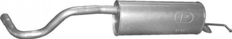 Глушитель (задняя часть) алюминизированная сталь POLMOSTROW 2463 (фото 1)