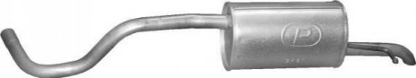 Глушитель (задняя часть) алюминизированная сталь POLMOSTROW 2467 (фото 1)