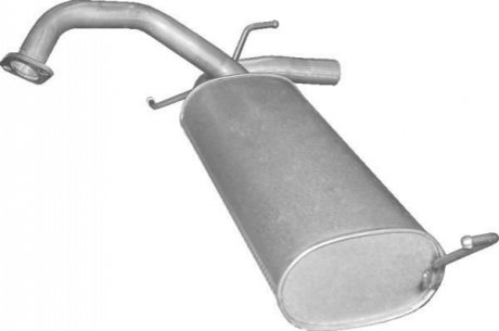Глушитель (задняя часть) алюминизированная сталь POLMOSTROW 2510 (фото 1)