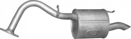 Глушник (задня частина) алюмінієва сталь 26.02