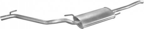 Глушитель (задняя часть) алюминизированная сталь POLMOSTROW 30.182 (фото 1)