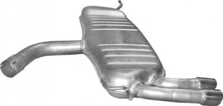 Глушник (задня частина) алюмінієва сталь POLMOSTROW 30613 (фото 1)