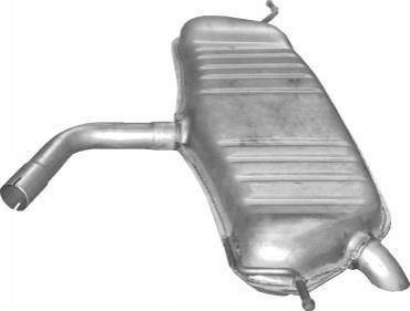 Глушитель (задняя часть) алюминизированная сталь POLMOSTROW 30614 (фото 1)