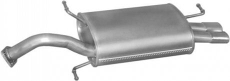 Глушитель (задняя часть) алюминизированная сталь POLMOSTROW 31252 (фото 1)