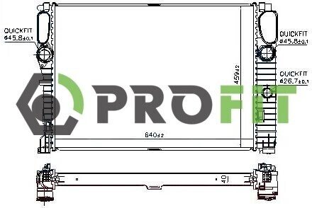 Радиатор охлаждения PROFIT 1740-0322 (фото 1)