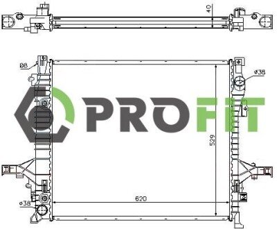 Радиатор охлаждения PROFIT 1740-0703 (фото 1)