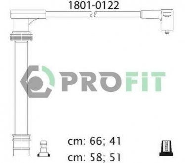 Комплект кабелів високовольтних 1801-0122