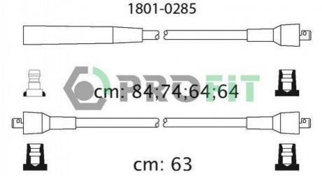 Комплект кабелів високовольтних 1801-0285