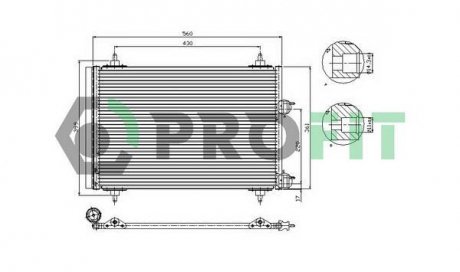 Радиатор кондиционера PROFIT 1905C1 (фото 1)