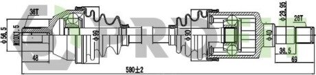 Піввісь 2730-3018