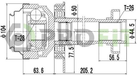 ШРУС 2810-2041