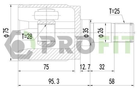 ШРУС PROFIT 2810-2061 (фото 1)