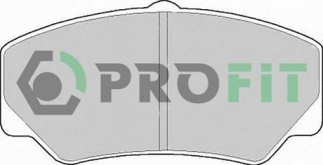 Дисковые тормозные колодки (передние) PROFIT 5000-0450 (фото 1)