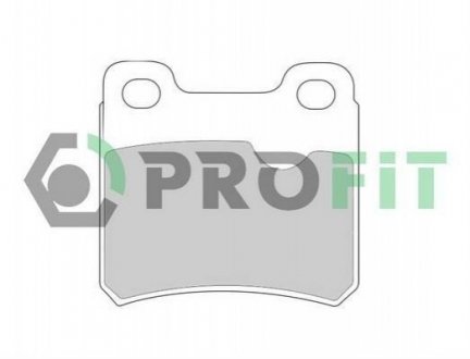 Дисковые тормозные колодки (задние) PROFIT 5000-0586 (фото 1)
