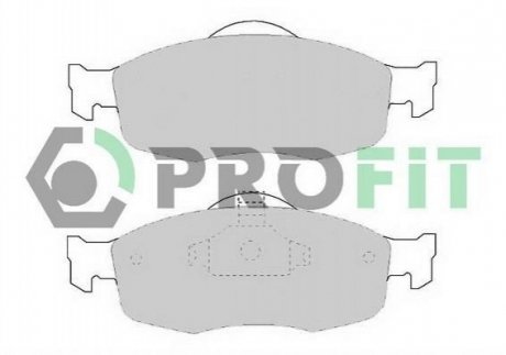 Дисковые тормозные колодки (передние) PROFIT 5000-0884 (фото 1)
