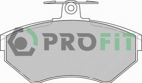 Дисковые тормозные колодки (передние) PROFIT 5000-1312 (фото 1)