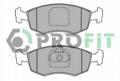 Дисковые тормозные колодки (передние) PROFIT 5000-1376 (фото 1)