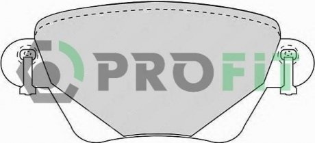Дисковые тормозные колодки (задние) PROFIT 5000-1416 (фото 1)