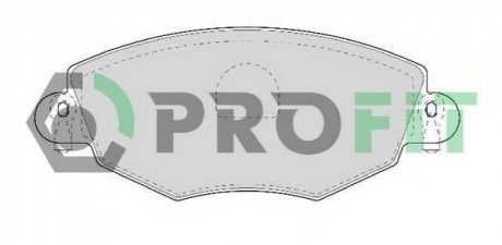 Дисковые тормозные колодки (передние) PROFIT 5000-1425 (фото 1)