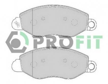 Дисковые тормозные колодки (передние) PROFIT 5000-1461 (фото 1)