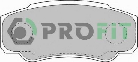 Дисковые тормозные колодки (задние) PROFIT 5000-1480 (фото 1)