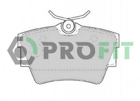 Дискові гальмівні колодки (задні) PROFIT 5000-1516 (фото 1)