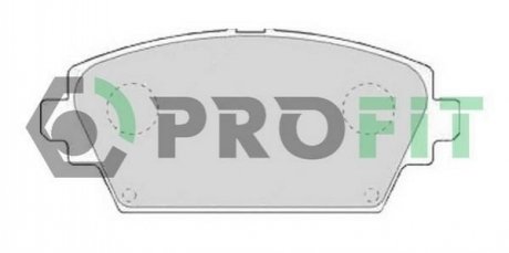 Дисковые тормозные колодки (передние) PROFIT 5000-1580 (фото 1)