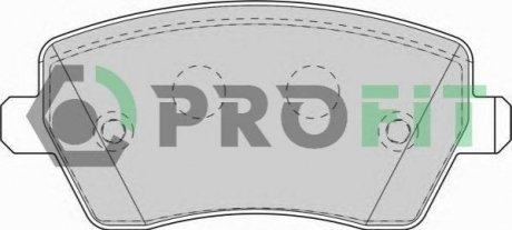 Дисковые тормозные колодки (передние) PROFIT 5000-1617 (фото 1)