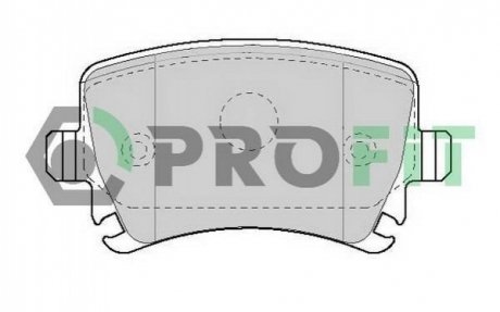 Дискові гальмівні колодки (задні) PROFIT 5000-1636 (фото 1)