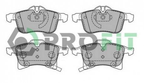 Дисковые тормозные колодки (передние) PROFIT 5000-1640 (фото 1)