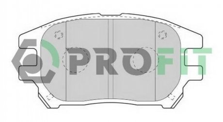 Дисковые тормозные колодки (передние) PROFIT 5000-1697 C (фото 1)